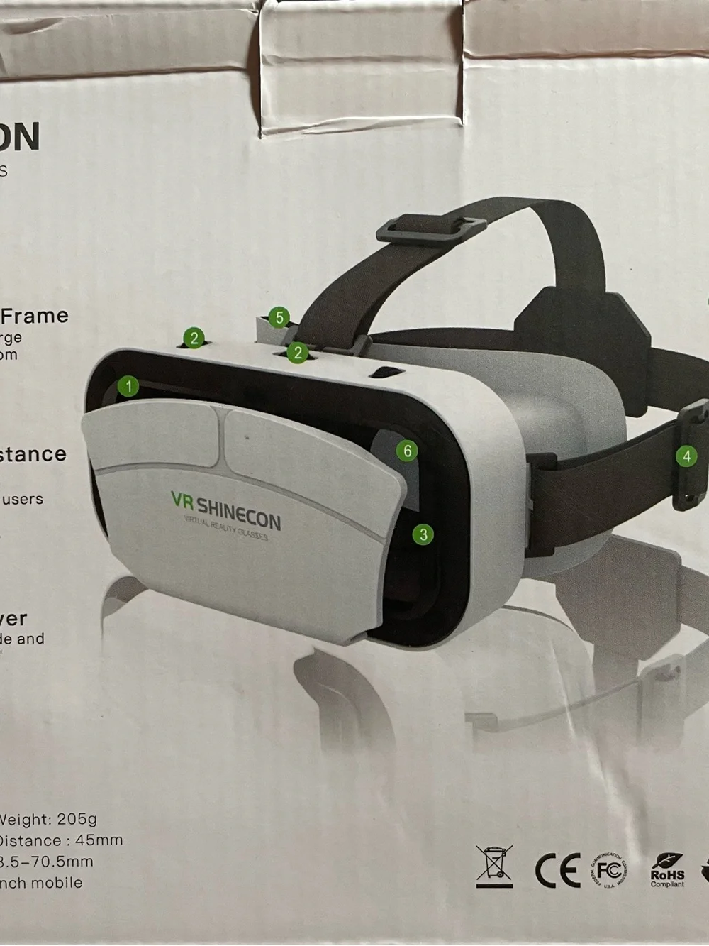 Smartphone VR Headset – White and Black